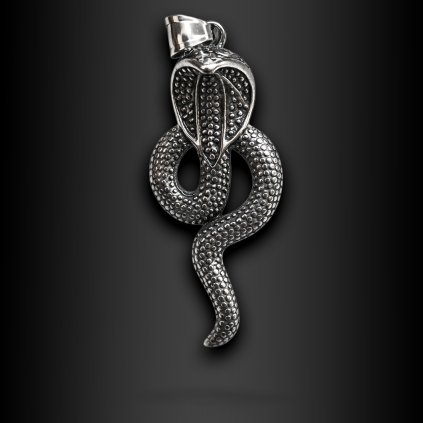 Ocelový přívěsek kobra Sebrio (1)