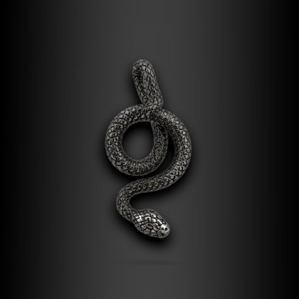 Ocelový přívěsek Marvion ve tvaru hada (1)