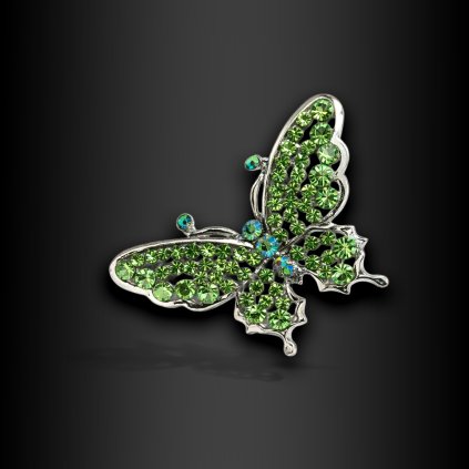 Dámská brož Orevia ve tvaru motýla se zirkony (1)