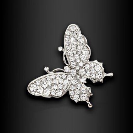 Dámská brož Orevia ve tvaru motýla se zirkony (3)