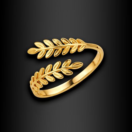 Dámský ocelový prsten Sylva Gold (1)