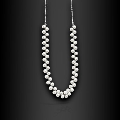 Dámský ocelový náhrdelník Esmaria s perličkami ♀️ DG Šperky