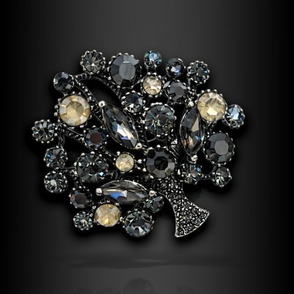 Dámská brož Rosavea ve tvaru stromu se zirkony (3)