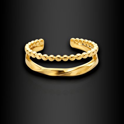 Dámský ocelový prsten Alisa Gold (1)