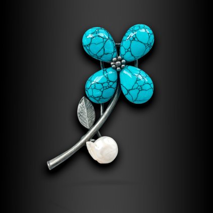 Dámská brož Lysmera ve tvaru květu (6)