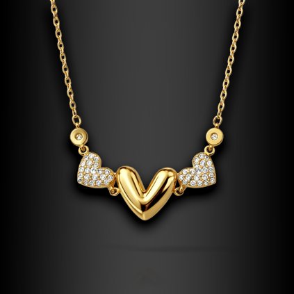 Dámský jemný ocelový náramek a náhrdelník Noreya se symbolikou srdce (5)