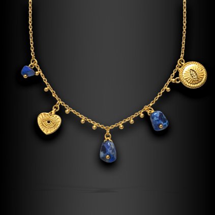 Dámský ocelový náhrdelník Coralyx s magickými přívěsky (1)