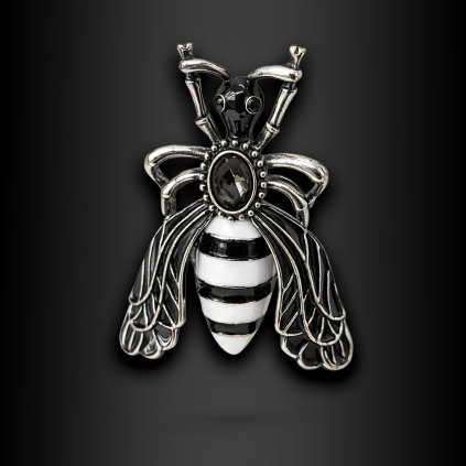 Dámská výrazná brož Norelya ve tvaru vosy (4)