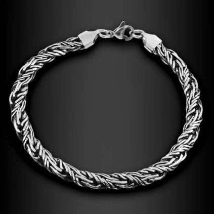 Unisex ocelový náramek Intricato v zaplétaném designu (1)