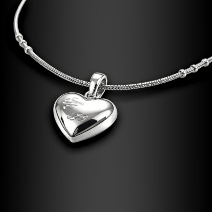 Dámský ocelový náhrdelník Roselynth se symbolem srdce (1)