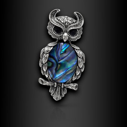 Dámská brož Norielle ve tvaru sovy (1)