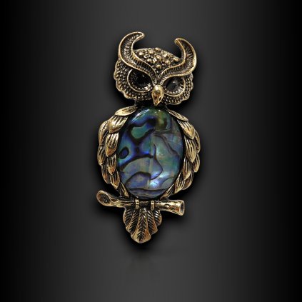 Dámská brož Norielle ve tvaru sovy (3)