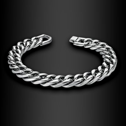 Pánský ocelový náramek Devinae v masivním řetězovém designu (3)