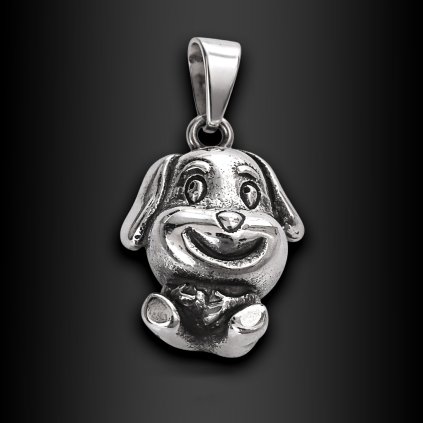 Dámský ocelový 3D přívěsek Pejsek – roztomilý symbol věrnosti (1)