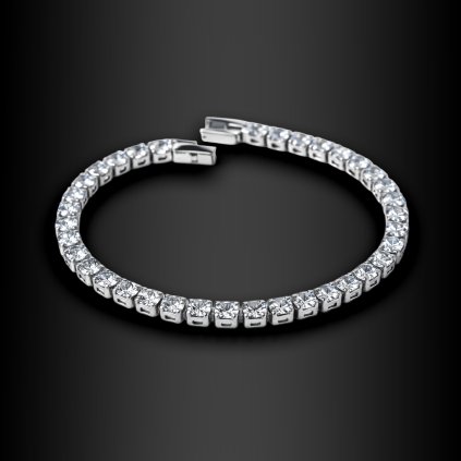 Dámský ocelový náramek Sinavera se zirkony po celém obvodu (1)