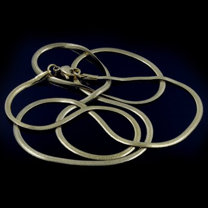 Elegantní tenký řetízek bužírka chirurgická ocel ve zlatém provedení | DG Šperky  + Doprava zdarma + Dárkové balení zdarma
