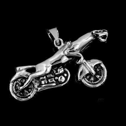 Pánský ocelový přívěsek Motorka ♂️ DG Šperky  + Doprava zdarma + Dárkové balení zdarma