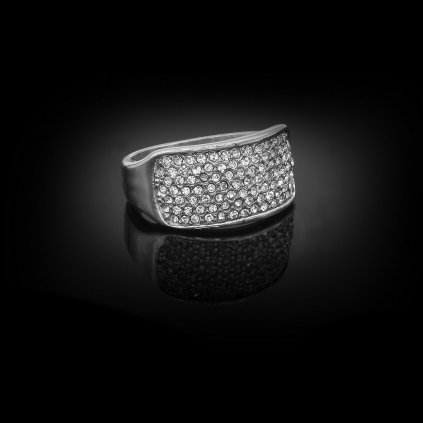 Dámský prsten s krystalky - Chirurgická ocel  + Doprava zdarma + Dárkové balení zdarma