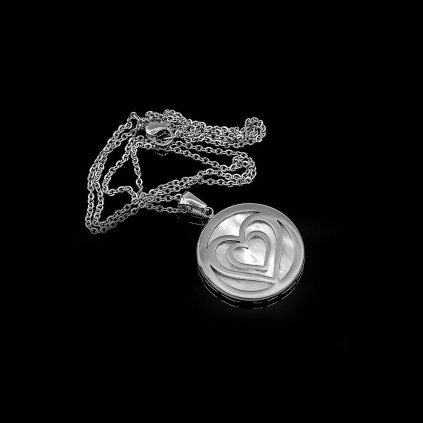 Nádherný dámský přívěsek Srdce s perletí - Chirurgická ocel  + Doprava zdarma + Dárkové balení zdarma