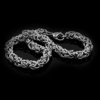 Ocelový náramek Rix Královský pletenec šíře 8 mm | DG Šperky  + Doprava zdarma + Dárkové balení zdarma