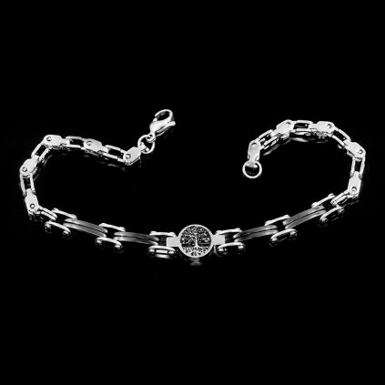 Dámský náramek s keramikou a Stromem života - Chirurgická ocel  + Doprava zdarma + Dárkové balení zdarma