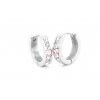 Náušnice ocelové drobné kruhy s krystalky Pink | DG Šperky  + Doprava zdarma + Dárkové balení zdarma