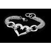 Dámský řetízkový náramek se srdíčkem - Chirurgická ocel  + Doprava zdarma + Dárkové balení zdarma