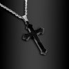 Atraktivní černý keramický křížek - Chirurgická ocel a keramika  + Doprava zdarma + Dárkové balení zdarma