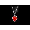 ❗VYPRODÁNO❗Dámský ocelový přívěsek Scarlet | Srdce s rudým zirkonem | DG Šperky  + Řetízek zdarma + Doprava zdarma + Dárkové balení zdarma