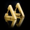 Minimalistické náušničky Triangle Gold - Chirurgická ocel  + Doprava zdarma + Dárkové balení zdarma