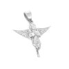 Ocelový přívěsek Andělíček pro štěstí se zirkony | DG Šperky  + Řetízek zdarma + Doprava zdarma + Dárkové balení zdarma