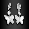 Výrazné náušnice Motýlci - Chirurgická ocel se zirkony a perletí  + Doprava zdarma + Dárkové balení zdarma