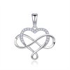 Přívěsek Infinitum Amor ze stříbra srdce a nekonečno | DG Šperky | Stříbro 925/1000