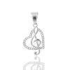 ❗VYPRODÁNO❗Přívěsek Láska k hudbě - Chirurgická ocel se zirkony  + Řetízek zdarma + Doprava zdarma + Dárkové balení zdarma