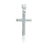 Klasický stříbrný přívěsek křížek se zirkony | DG Šperky | Stříbro 925/1000  + Doprava zdarma + Dárkové balení zdarma