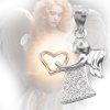 Stříbrný přívěsek Srdce anděla | DG Šperky | Stříbro 925/1000  + Doprava zdarma + Dárkové balení zdarma