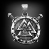 Pánský ocelový přívěsek Valknut | DG Šperky  + Řetízek zdarma + Doprava zdarma + Dárkové balení zdarma