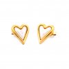Coria Gold ocelové náušnice se srdcem a perletí | DG Šperky  + Doprava zdarma + Dárkové balení zdarma