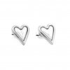 Coria Silver ocelové náušnice se srdcem a perletí | DG Šperky  + Doprava zdarma + Dárkové balení zdarma