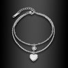 Jemný dámský náramek Belladore s dvojitým srdcem ♀️ DG Šperky  + Doprava zdarma + Dárkové balení zdarma