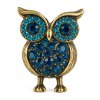 Brož sova Notturna se safírovými kamínky (2)