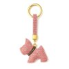 Přívěsek na kabelku Pink Dog – růžový třpytivý pejsek s obojkem (2)