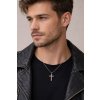 Noctyron – pánský ocelový křížek s ornamentálním zdobením (1)