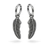 Noctessa – dámské ocelové náušnice s motivem peří (2)