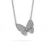 Dámský ocelový náhrdelník Ornella s motýlem a zirkony (2)