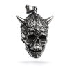 Pánský ocelový přívěsek Antor lebka bojovníka (2)