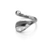Dámský ocelový prsten Arielle v moderním tekutém designu (4)