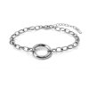 Dámský ocelový náramek Arelia s centrálním kruhem (4)