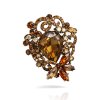 Dámská brož Sienitta ve vintage stylu s výrazným kamenem (5)