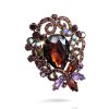 Dámská brož Sienitta ve vintage stylu s výrazným kamenem (9)